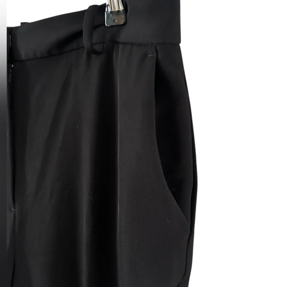 NWT Zara Full Length High-Waisted Wide Leg Trousers - Picture 8 of 13
